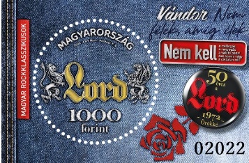 2022 Magyar rockklasszikusok III - Lord Bélyegblokk 2022 Magyar rockklasszikusok III - Lord Bélyegblokk